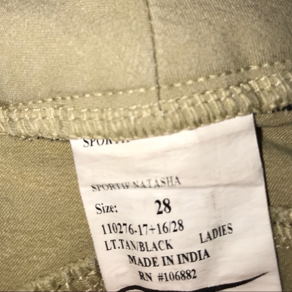 equine couture tan breeches - Picture 9 of 10